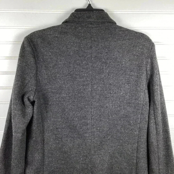 J. Crew NWOT 6 Dark Charcoal Gray 100% Wool Women's Button Front Blazer Size - Picture 7 of 11
